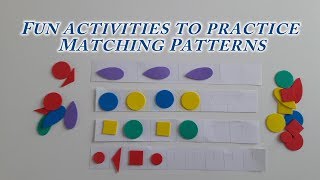 Fun activities to practice Matching Patterns [upl. by Ellmyer762]