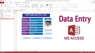 How to Create Data Entry Form in Microsoft Access  Data Entry in MS Access [upl. by Jovi456]