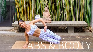 20 MIN ABS amp BOOTY WORKOUT  AtHome Pilates No Equipment [upl. by Cruz]