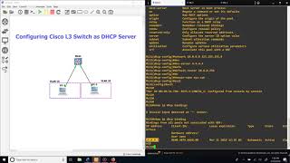 Configuring Cisco Switch as DHCP Server [upl. by Bendix]