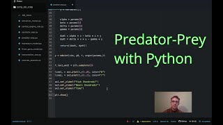 Python Code for PredatorPrey Model [upl. by Yesdnyl]