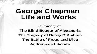 George Chapman Life and Works [upl. by Subak]