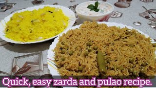 quick easy and tasty zarda pulao recipe [upl. by Day]