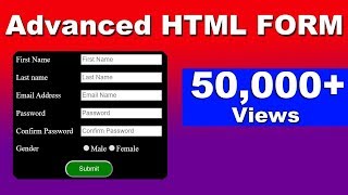 5 How to make html form with table  Html Forms HTML form input type tag cyber warriors [upl. by Ruthe946]