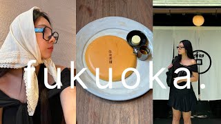 FUKUOKA JAPAN VLOG  everything we ate in 72 hrs in Japan 🥞🍵 [upl. by Selden]