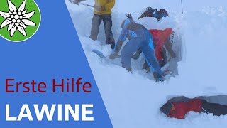 Skitour Erste Hilfe am Lawinenkegel  SicherAmBerg [upl. by Latashia]