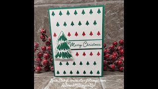 Tiny Christmas Trees die StampinUp [upl. by Longawa]