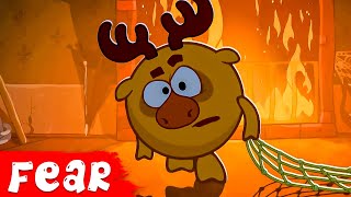 KikoRiki 2D  Episodes about Fears  Cartoon for Kids [upl. by Notsreik]