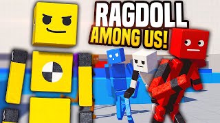 AMONG US BUT WITH RAGDOLLS  Fun With Ragdolls The Game 20 Funny Moments [upl. by Eelta134]