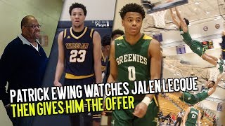 Patrick Ewing Watches Jalen Lecque Drop TRIPLE DOUBLE amp GET BOUNCY Jalen Lecque Faces EJ Montgomery [upl. by Azalea659]