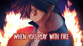 Nightcore  Play With Fire Lyrics [upl. by Lynnett463]