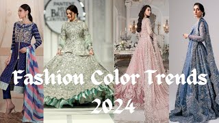 Fashion color trends in Pakistan 2024Peach fuzz amp pantone color dresses 2024fashion colors of 2024 [upl. by Seavir513]