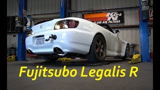 Fujitsubo Legalis R exhaust BEFORE and AFTER  Honda AP2 S2000 [upl. by Adamis]