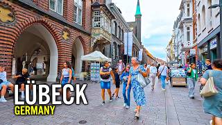 Germany Lübeck  Summer Walk in 4K exploring the Inner City  Walking Tour [upl. by Prudence]