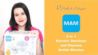 HOW TO USE amp REVIEW  MAM 6 in 1 Steriliser amp Bottle Warmer [upl. by Akemeuwkuhc270]