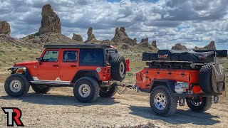 The Best of Both Worlds Rockcrawling Jeep Wrangler with an Overland Trailer  Viewer Rigs [upl. by Nottap]