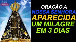 ORAÇÃO a NOSSA SENHORA APARECIDA ✨🙏 UM MILAGRE EM 3 DIAS [upl. by Nauqel]