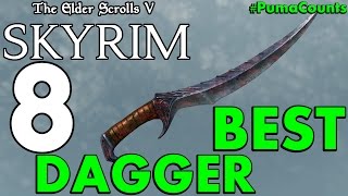 Top 8 Best One Handed Daggers In The Elder Scrolls Skyrim Remastered PumaCounts [upl. by Washington]