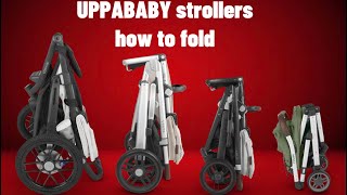 Uppababy Strollers How to Fold [upl. by Ennove]