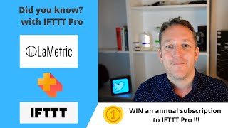 How to connect a LaMetric Time with with IFTTT Pro to notify you when you are mentioned on Twitter [upl. by Nelleus815]