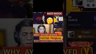 WHY UnGraduateGamer LEAVING PARTNER PROGRAM 😮🤔  AYUSH BHAI LEAVING GARENAFREEFIRE freefire [upl. by Tilford88]