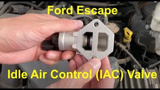 2001  2007 Ford Escape Idle Air Control IAC Valve Replacement [upl. by Arimlede]