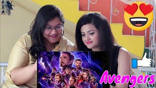 Avengers Endgame  Official Trailer  Reaction in hindi by GIA [upl. by Aihsilat]