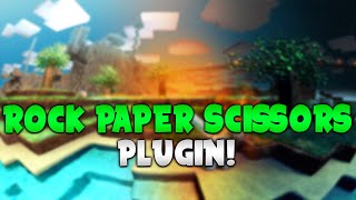 ROCK PAPER SCISSORS  Minecraft Plugin Tutorial [upl. by Valora463]