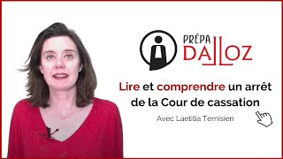 Lire et comprendre un arrêt de la Cour de cassation [upl. by Chrystel]