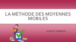 la méthode des moyennes mobiles [upl. by Notlim]