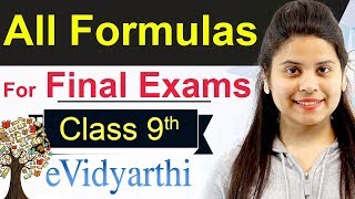 All Formulas For Maths Class 9  CBSE Board [upl. by Middle]