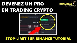 Comment placer un STOPLIMIT  STOPLOSS sur Binance [upl. by Alcine]