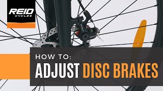 HOW TO Adjust Disc Brakes [upl. by Aseretairam]