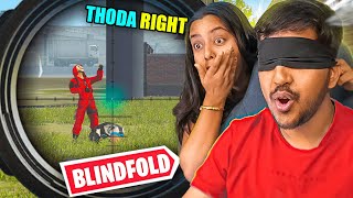 BLINDFOLD CHALLENGE WITH MY WIFE IN FREE FIRE 🤣 VERY FUNNY [upl. by Eelrahs]