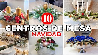 TOP 10 CENTROS de MESA y ARREGLOS de NAVIDAD 2024 [upl. by Nref41]