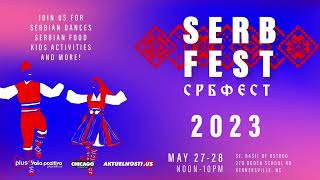 Serb Fest 2023  Crkva Sv Vasilija  27 i 28 Maj  North Carolina  NAJAVA [upl. by Nahtanaoj]