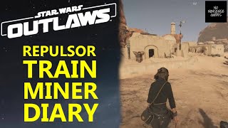 Star Wars Outlaws Repulsor Train  Miner Diary Locations at Mos Algo  33 [upl. by Carlile]