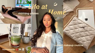 Life At Home ♡ matcha station pilates at home self care amp grwm 🍵🧘🏻‍♀️🧖🏻‍♀️ [upl. by Nossaj221]