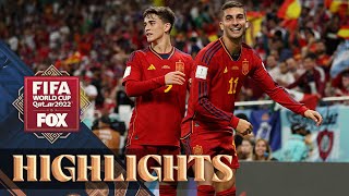 Spain vs Costa Rica Highlights  2022 FIFA World Cup [upl. by Jillene]