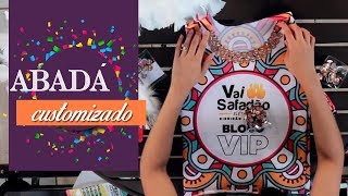 CUSTOMIZE SEU ABADÁ SEM COSTURA  DIY [upl. by Ydur]