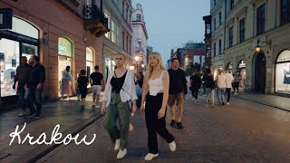 Krakow Poland Walking Tour 4k 🇵🇱 Rynek Glowny Tourist Attractions Summer Vibes 2022 [upl. by Yeltnarb694]