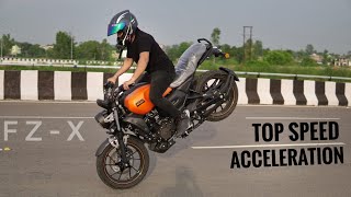 Yamaha FZX 2021 Top Speed  Acceleration [upl. by Palila]