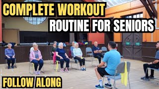 Full Body Workout for Over 60s  60Minute Follow Along for Strength amp Flexibility For Seniors [upl. by Nalek]