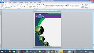 Awesome Cover Page Designing In MS Word 2013 [upl. by Inglebert736]