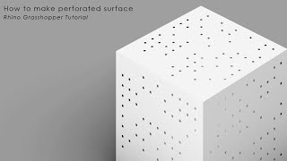 How to make perforated surfaces in Rhino Grasshopper [upl. by Hennessey]