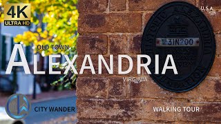 Alexandria Virginia 4K Walking Tour [upl. by Nosaj]