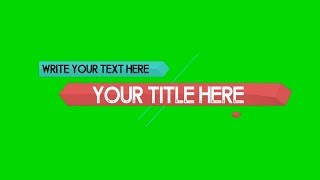 100 Professionals Green Screen Title Effects  Download Link 4K❇️🎬✅ [upl. by Samuele]