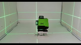 XEAST 34D high precision green beam 1216 line laser level [upl. by Adnola]