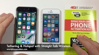 Tethering amp Hotspot with Straight Talk Wireless [upl. by Kcirdde804]