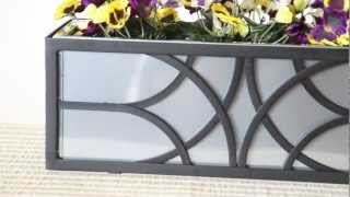 Wrought Iron Window Boxes [upl. by Ahsekram]